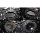 Đế loa cánh ô tô cho Mazda BT50, CX5, CX3, Mazda 5 vòng đệm đế đặt loa size 6.5inch - 160mm phụ kiện loa