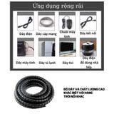 Lò xo nhựa Bọc bảo vệ dây rửa xe cao áp, bọc dây xoắn ruột gà, bọc dây điện phi 6/8/10/12/16/20mm Dây Cáp Ống PE