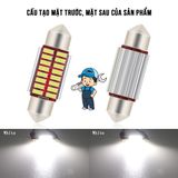 Đèn Trần Ô Tô, Đèn Led Trần Xe Hơi Cao Cấp Chip IC 4014 Không báo lỗi Canbus, Đèn Led Trần Hai Đầu Giải Mã Vô Cấp