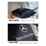 Chăn ô tô kiêm gối gấp gọn logo Mercedes | Sản phẩm chăn và gối 2 in 1