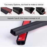Combo Gioăng cao su cách âm cánh cửa chống ồn cho xe Hatchbach và Sedan cỡ nhỏ