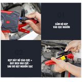 Bộ đề nổ bình ắc quy 12v cứu hộ ô tô xe máy công suất lớn kiêm sạc dự phòng không dây 39.800 mAh