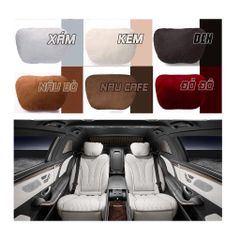 1 chiếc gối tựa đầu, kê cổ tựa lưng cao cấp cho ô tô