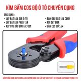 Kìm bấm cos lục giác HSC8 6-6A - Kìm cos bấm chắc chắn - Bấm cos dây điện tối đa 6.0 mm²