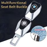 Chốt cài dây an toàn cho xe ô tô kiêm búa phá kính cao cấp loại có khe cắm chồng logo xe Toyota Honda Kia Hyundai