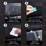 Sáp Đánh Bóng Bề Mặt Da Nội Thất Xe Ô Tô, Nhựa xe 100 ml