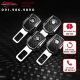 1 Chốt cắm đai an toàn, chốt chồng đai ngắt chuông cho ô tô - Có thể cắm nối tiếp - Chất liệu Da phối hợp kim không gỉ