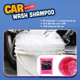 BỘT NHÃO RỬA XE KHÔNG CHẠM CAR SHAMPOO MẦU HỒNG ĐẬM ĐẶC MỚI ĐỘ PH TRUNG TÍNH = 7 PHA TỶ LỆ 1:100