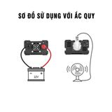 Bộ kích nguồn điện inverter 12V lên 220V công suất 800 W 2000W Sin chuẩn (Đồng hồ hiển thị công suất và điện áp)