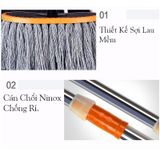 Cây Lau Rửa Xe Ô Tô Cán Dài,Có Thể Kéo Dài, Sợi Lau Mềm - Chổi Dài lông xám