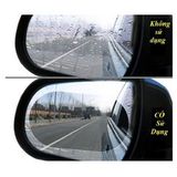 Bộ 2 Miếng dán Công nghệ NANO chống lóa- bám -đọng - tụ hơi nước mờ gương xe ô tô xe hơi loại một| Xe hơi cá tính