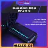 Bảng Số Điện Thoại Pin Sạc Năng Lượng Mặt Trời Phát Sáng Ban Đêm Dừng Đỗ Xe Hàng Cao Cấp