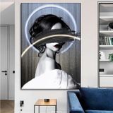 (80x120)Tranh Tráng Gương Cô Gái Hiện Đại,sáng Bong,bền,đẹp