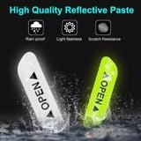 Bộ 4 decal dán phản quang OPEN cánh cửa xe ô tô - Phản Quang báo hiệu cửa xe đang mở loại tốt nhiều màu tuỳ chọn