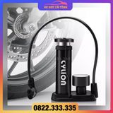 Bơm xe đạp xe máy xe hơi áp suất cao có đồng hồ đo áp suất rất đẹp hàng phân phối chính hãng gọn gàng độ bền cao