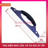 Gạt nước mưa lưỡi cao su dài 30 cm màu xanh dùng để gạt kính lái xe ô tô gương nhà tắm