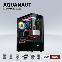 Vỏ Case VSP Aquanaut AX5 Black (Mid Tower, ATX)