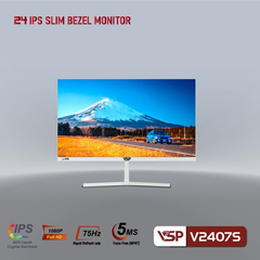 Màn hình VSP IPS 24inch tràn viền V2407S (White)