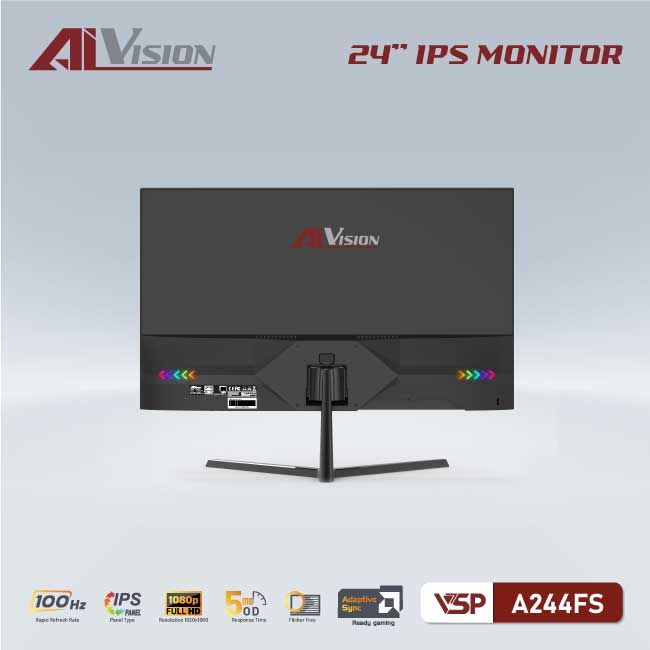 Màn hình VSP IPS 24inch tràn viền AIVISION A244FS (Black)