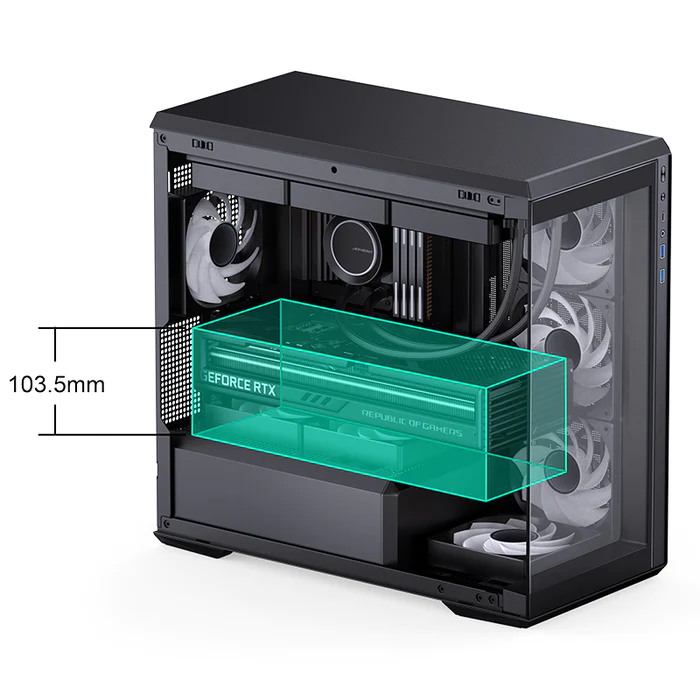 VỎ CASE JONSBO D301 M-ATX BLACK