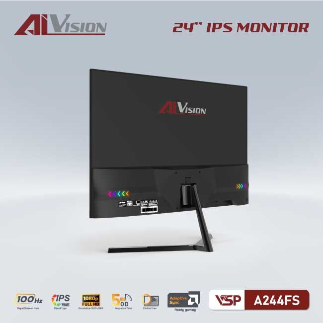 Màn hình VSP IPS 24inch tràn viền AIVISION A244FS (Black)