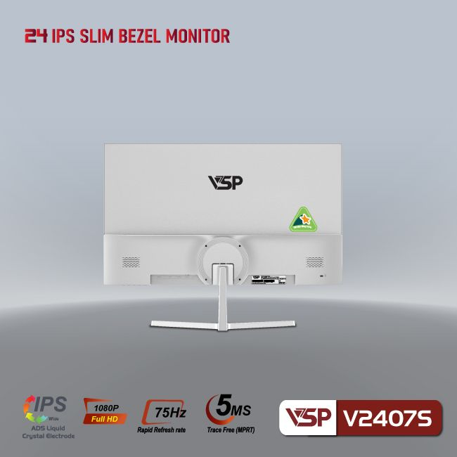 Màn hình VSP IPS 24inch tràn viền V2407S (White)