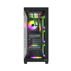 Vỏ Case VITRA ATLANTIS WX1 Black (ATX/Màu Đen)