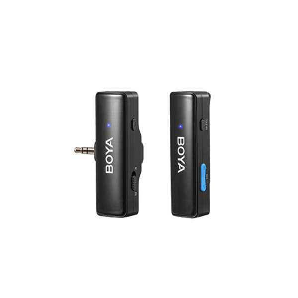 Micro thu âm cài áo BoyaLink A1 Type C/Lightning/3.5mm (1 Mic - 3 jack kết nối - 1 dây sạc)