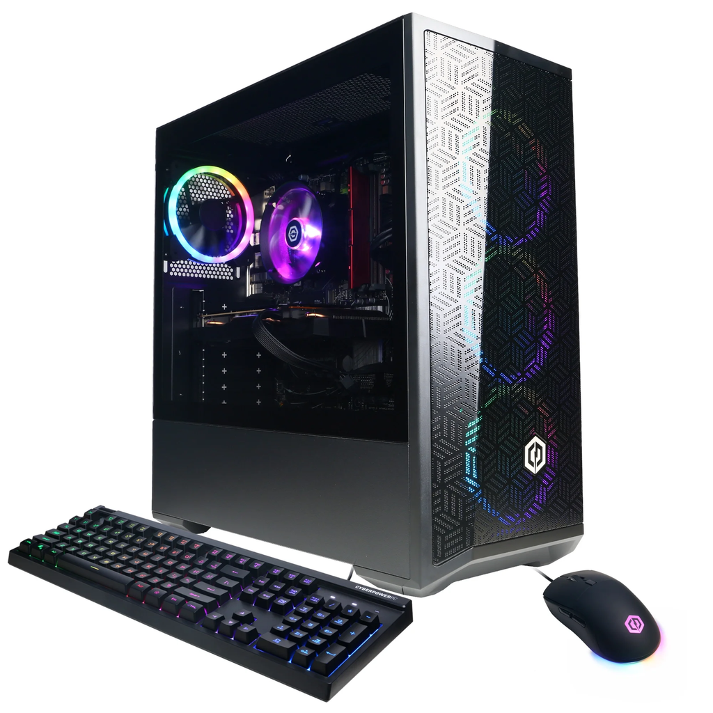 Máy tính chơi game CyberPower (AMD Ryzen 5 7600 | RAM 32GB DDR5 | 1TB M.2 NVMe SSD | AMD Radeon RX 7600 8GB | Windows 11 Home)