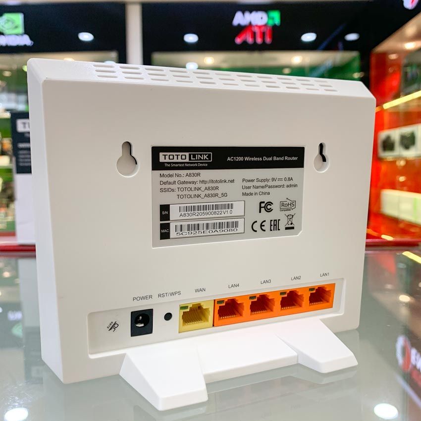 Bộ phát Wi-Fi Không Dây Băng Tần Kép AC1200 TOTOLINK A830R