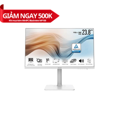 Màn hình MSI MD241PW Modern (23.8 inch/FHD/IPS/75Hz/5ms/250nits/HDMI+USBC/Loa/Trắng)