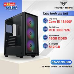 Máy tính Gaming - Đồ hoạ i5 13400F | RAM 16GB | VGA RTX 3060 12GB | SSD 512GB