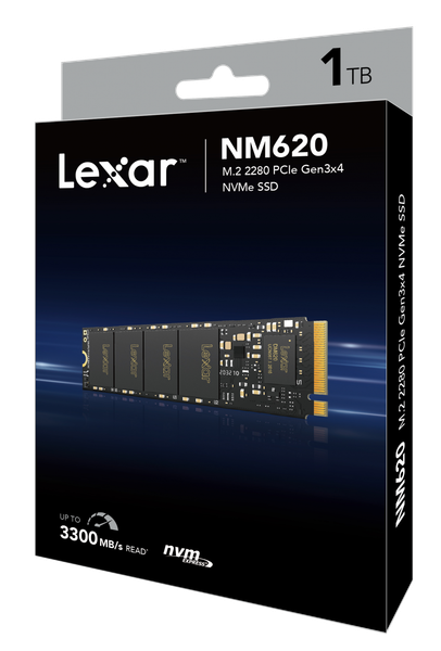 Ổ cứng SSD Lexar NM620 1TB (NVMe Gen3x4/ Đọc 3300MB/s / Ghi 3000MB/s)