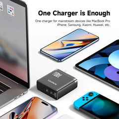 Bộ sạc nhanh Romoss GAN AC140H 140W (2 USB-C + 1 USB-A)