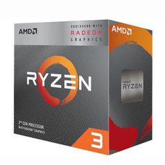 CPU AMD Ryzen 3 3200G, with Wraith Stealth cooler/ 3.6 GHz (4.0 GHz with boost) / 6MB / 4 cores 4 threads / Radeon Vega 8 /  65W / Socket AM4