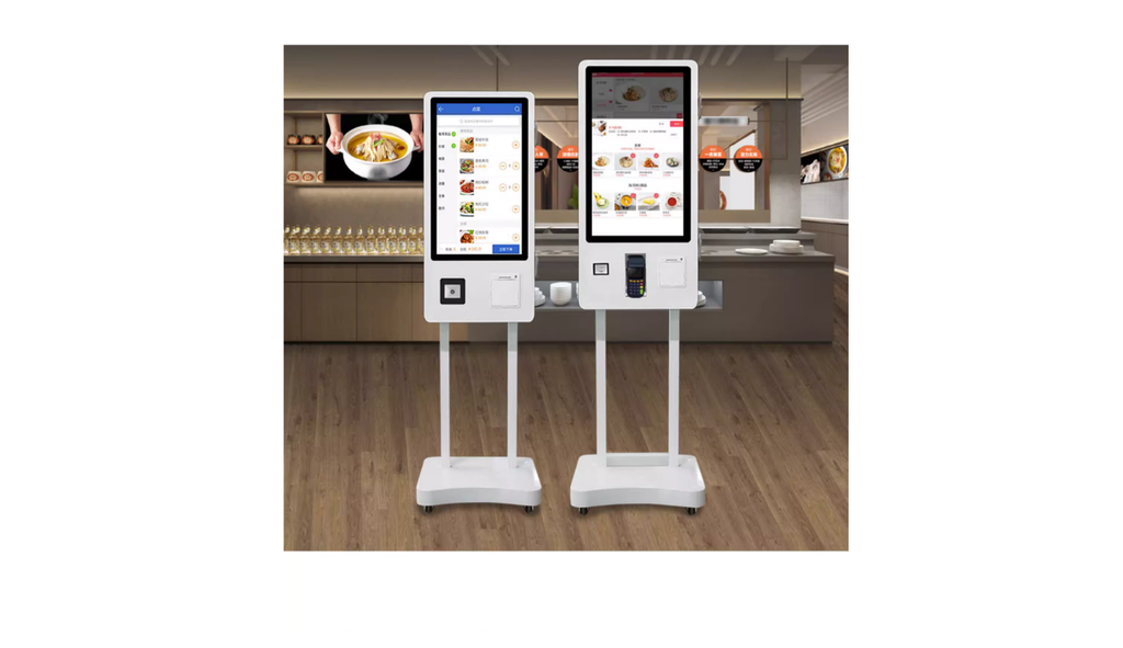 Máy Oder tự phục vụ, Kiosk Self-Order,  Máy order tự động, có NFC/POS/ QR cho nhà hàng, cantine