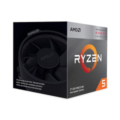 CPU AMD Ryzen 5 3400G (3.7GHz Upto 4.2GHz / 4MB / 4 Cores, 8 Threads / 65W / Socket AM4) No Box
