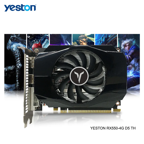 Card màn hình - VGA Yeston Radeon RX 550 GPU 4GB GDDR5 128bit