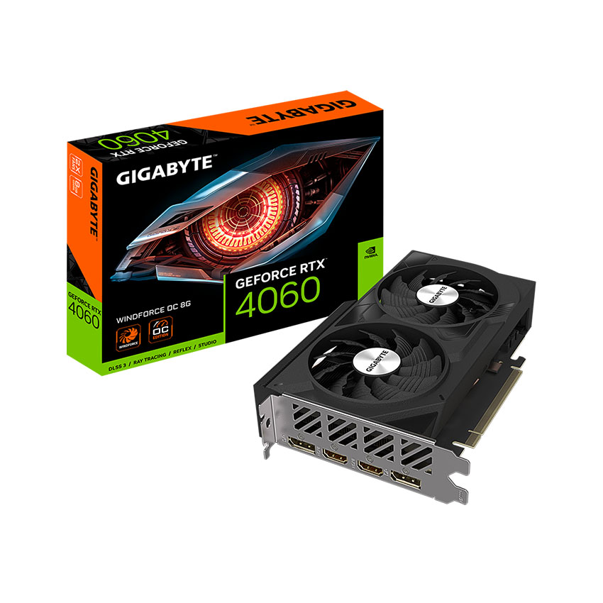 Card Màn Hình Gigabyte GeForce RTX 4060  WINDFORCE OC 8GB
