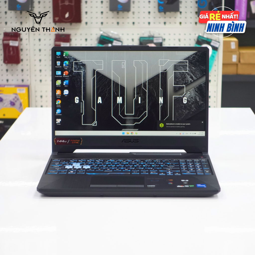 Laptop ASUS TUF Gaming F15 FX506 ( Intel Core i5-11400H, 16GB RAM, SSD 512GB, RTX 2050, 15.6'' FHD 144hz, Đen)