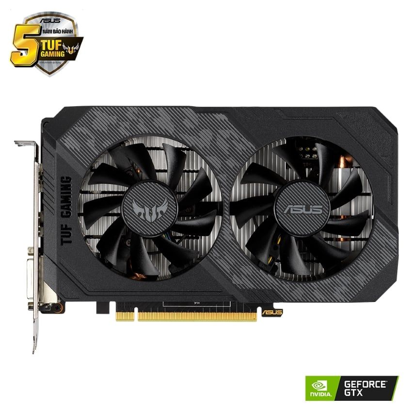 Card màn hình Asus TUF GTX 1650-4GD6-P-GAMING (4GB GDDR6, 128-bit, DVI+HDMI+DP)