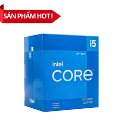 CPU Intel Core i5-12400F (Upto 4.4Ghz, 6 nhân 12 luồng, 18MB Cache, 65W) - Socket Intel LGA 1700 - NO BOX Bảo hành 36 tháng