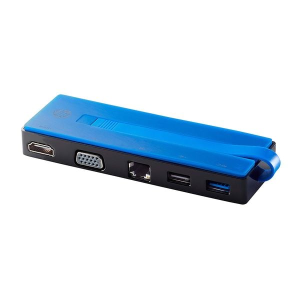 Cổng chuyển đổi 5in1 HP USB-C Travel Dock (T0K29AA) Cáp Type C to HDMI, VGA, LAN, USB 3.0