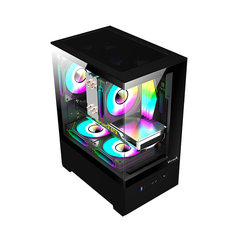 Vỏ Case VITRA ATLANTIS SM 3Fan RGB (MATX/Màu Đen/Rad 240)