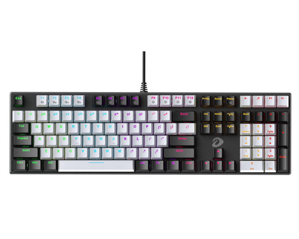 Bàn phím cơ Gaming DAREU EK810X BLACK-GREY (WATERPROOF, Optical switch, MULTI LED)
