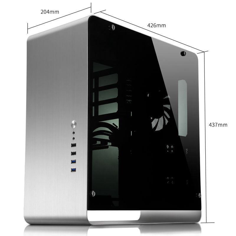 Vỏ case Jonsbo UMX4 Silver (Window version)