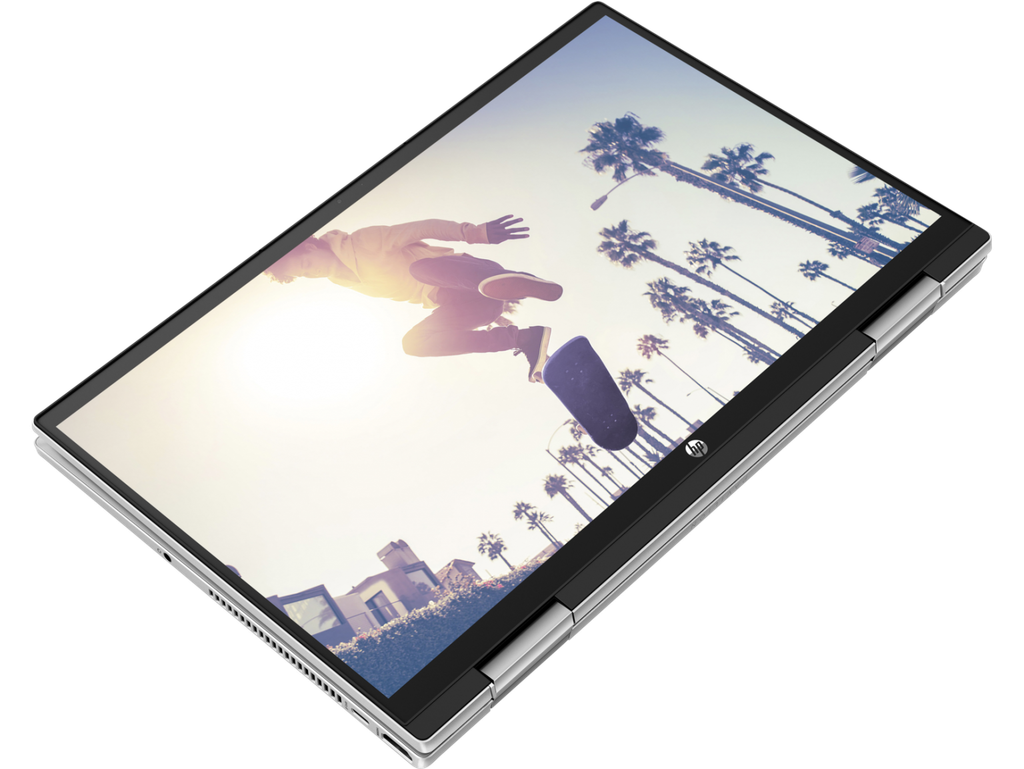 HP Pavilion  x360 convertible  Silver (2021) i3-1125G4, RAM 8G, SSD 256G, Màn 14 inch Full HD IPS,  cảm ứng xoay gập 360