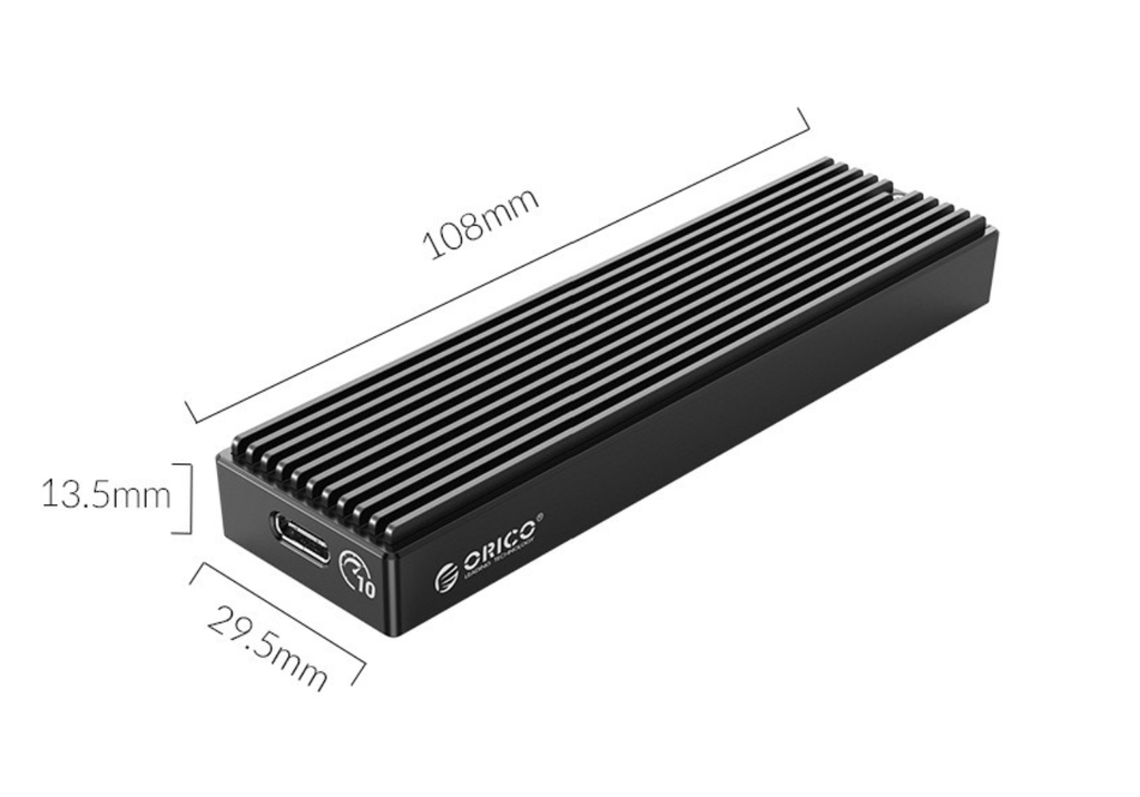 Hộp ổ cứng M2 ORICO M2PV-C3-BK NVMe M.2 SSD Tốc độ 10Gbps