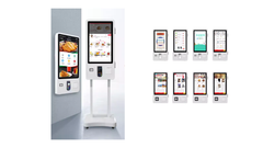 Máy Oder tự phục vụ, Kiosk Self-Order,  Máy order tự động, có NFC/POS/ QR cho nhà hàng, cantine