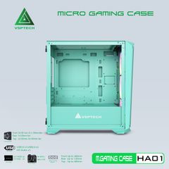 Vỏ Case VSP Gaming HA01 Green (No Fan)